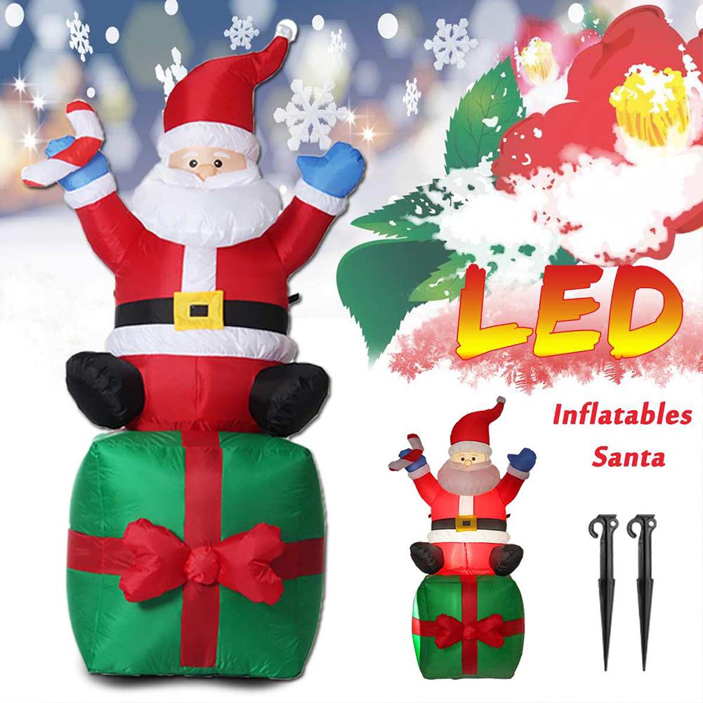 Amazon.co.jp: クリスマス サンタクロース エアーディスプレイ LED付き